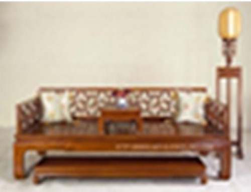 Huanghuali Wood Opium Style Daybed Set W/Tea Table & Foot Rest(1set/3pcs)